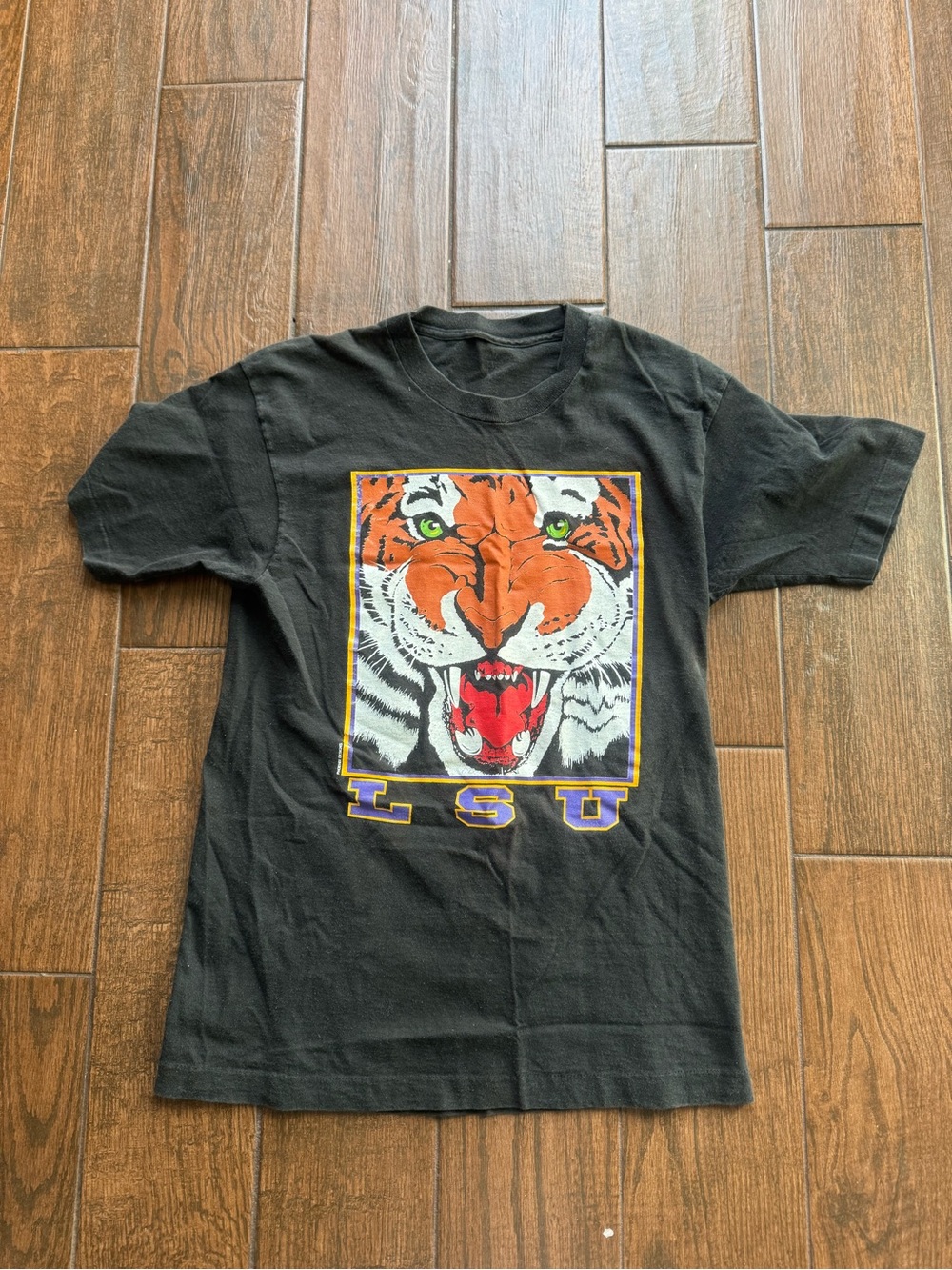 Vintage Louisiana State LSU Shirt Tigers 80s Graphic Tee L?
